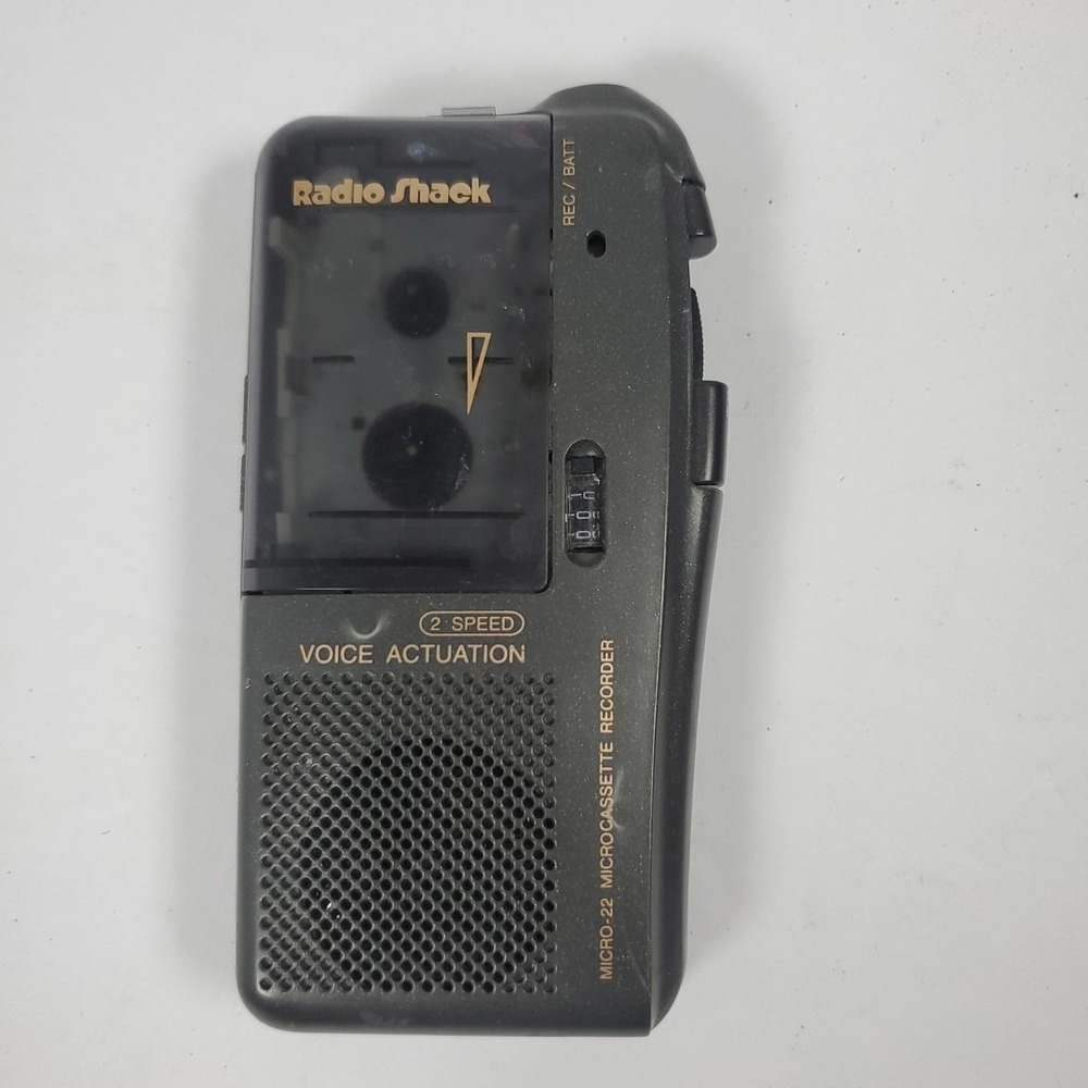 Vintage Radio Shack Portable Voice Microcassette Tape Recorder Micro-22 Parts